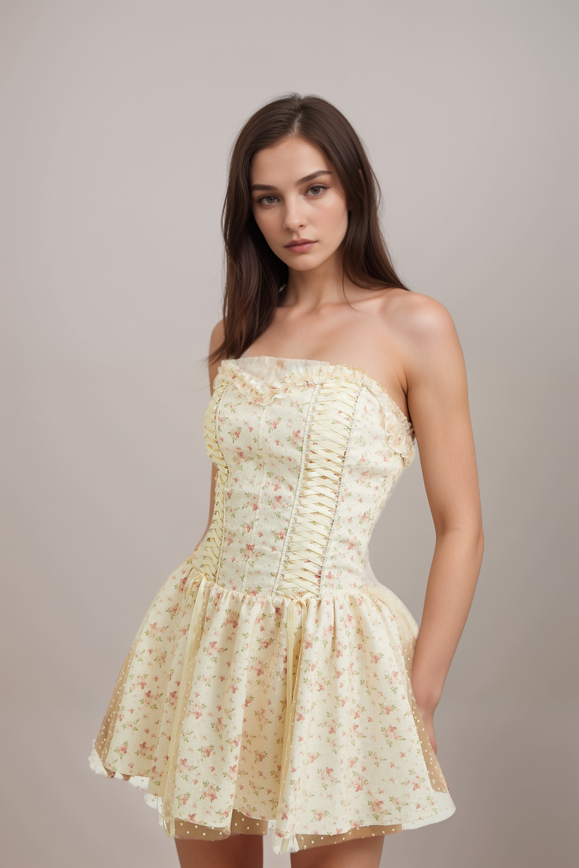 Gisèle floral-print mini dress