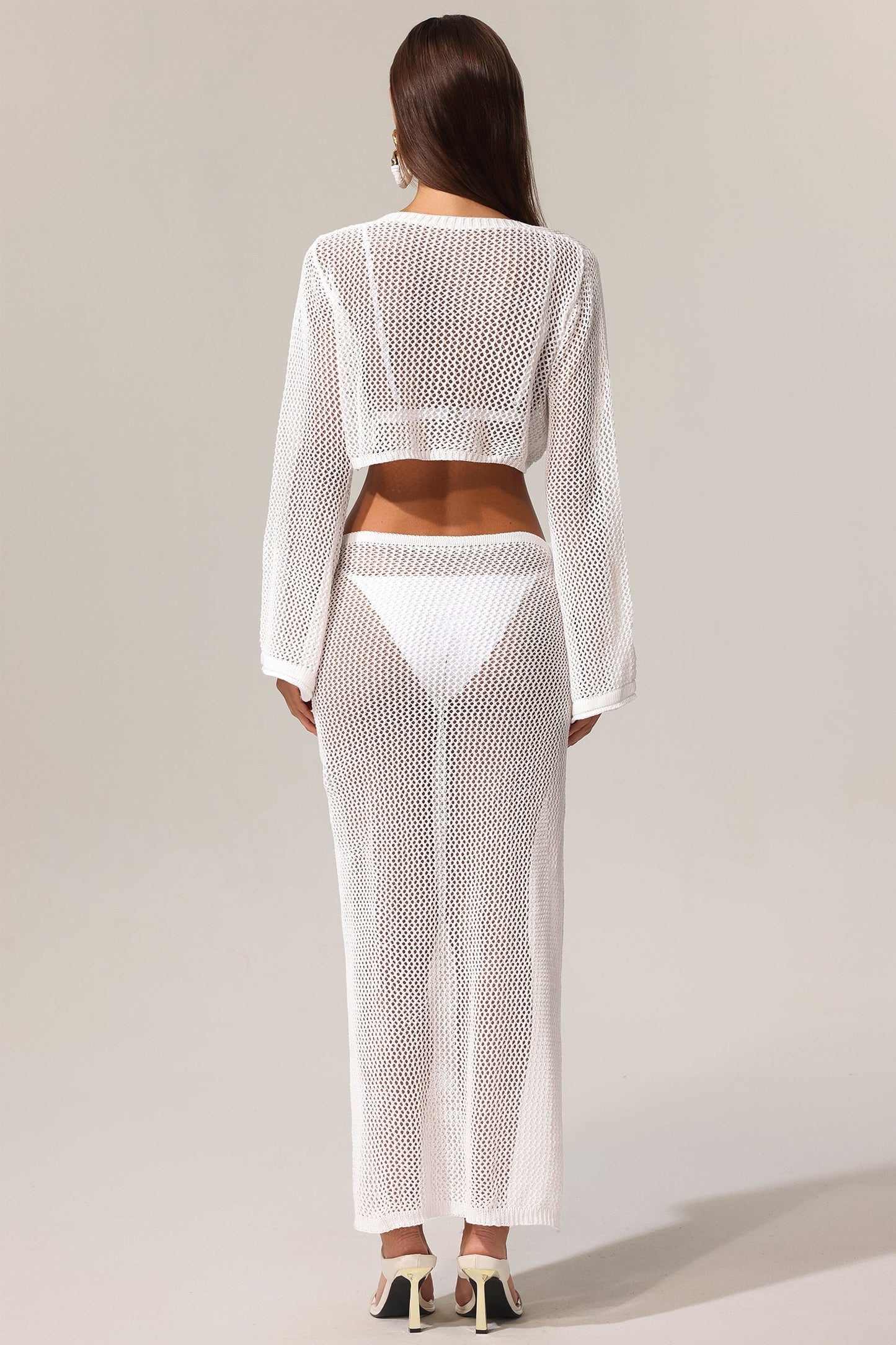 KIavia Hollow Out High Slit Two-Piece Set