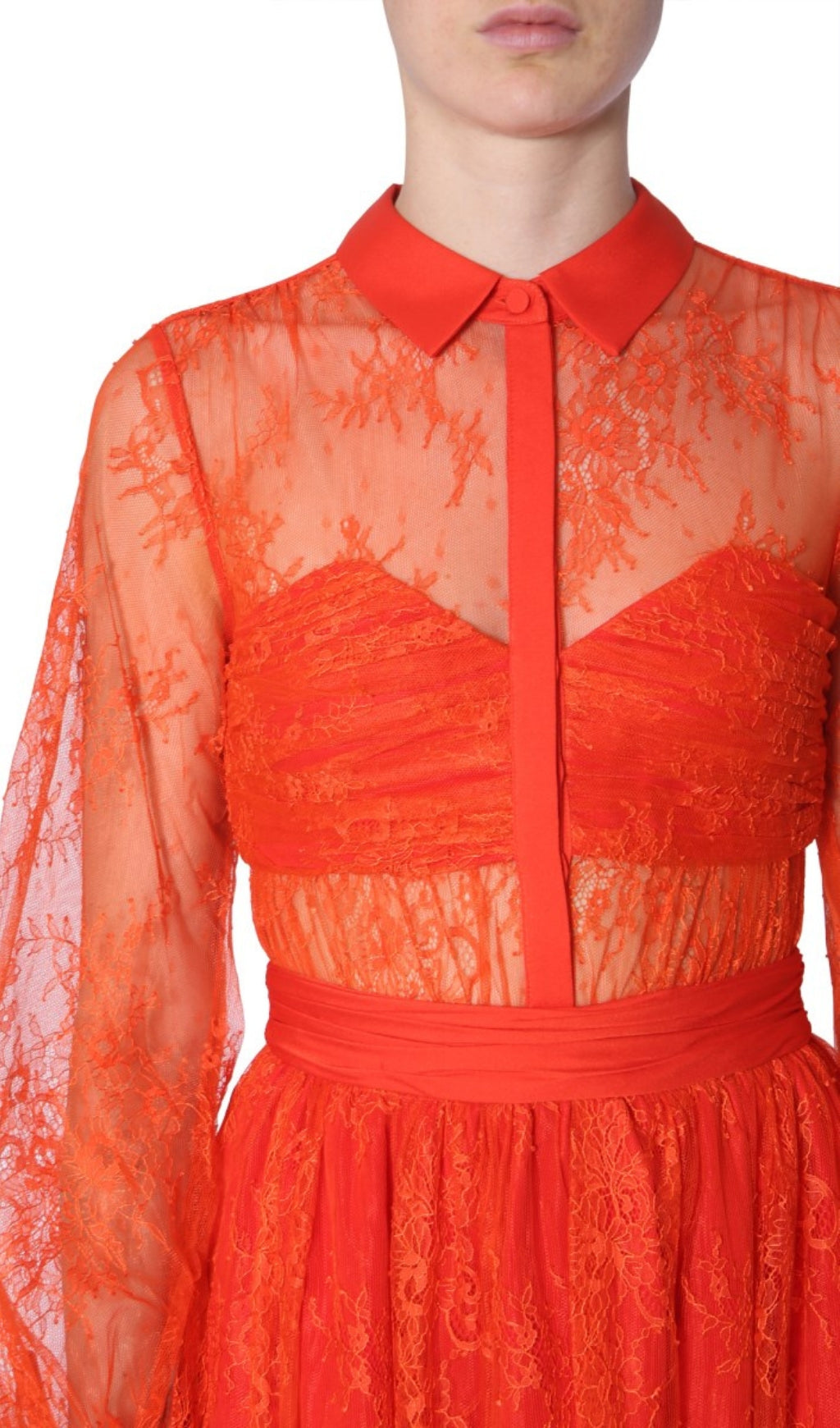 LACE DRESS WITH LONG SLEEVES