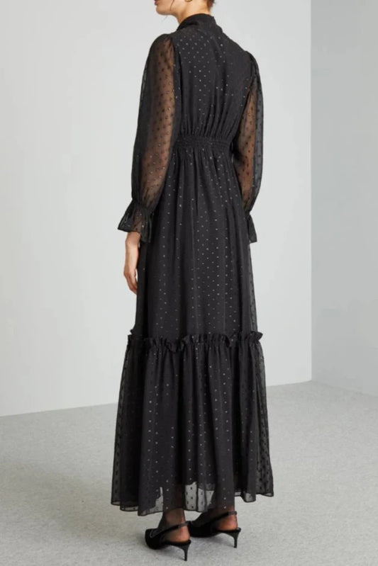 Foulard-embellished dress