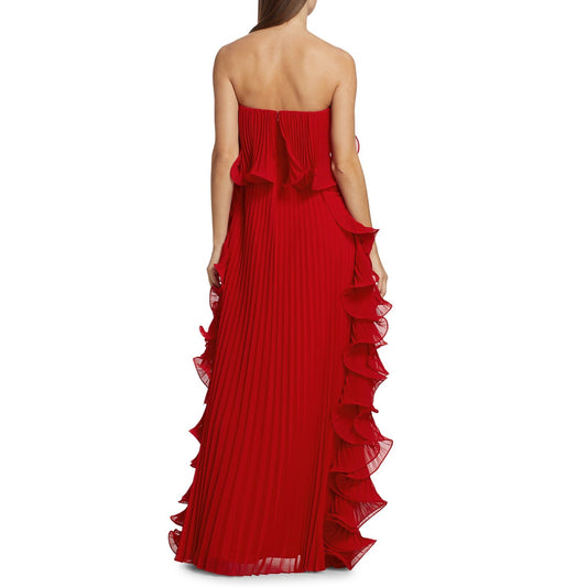 Vestido Longo Babados Red