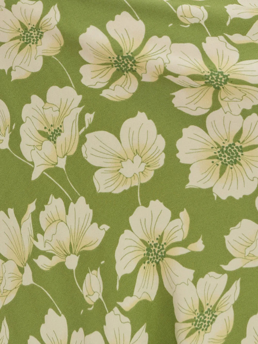 Printed Lemon Green Tea Camisole midi Dress