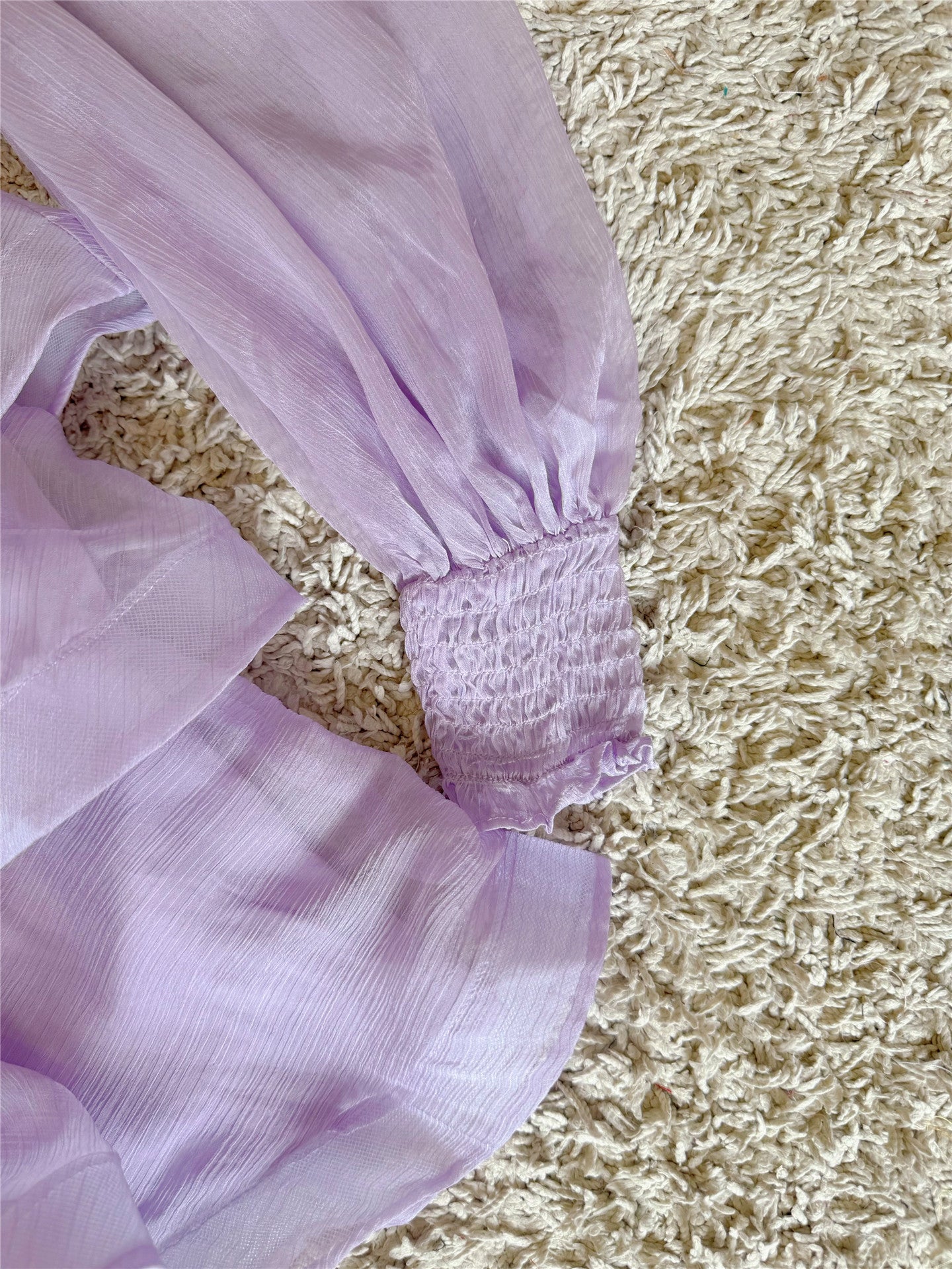 purple layered fairy puffy dress