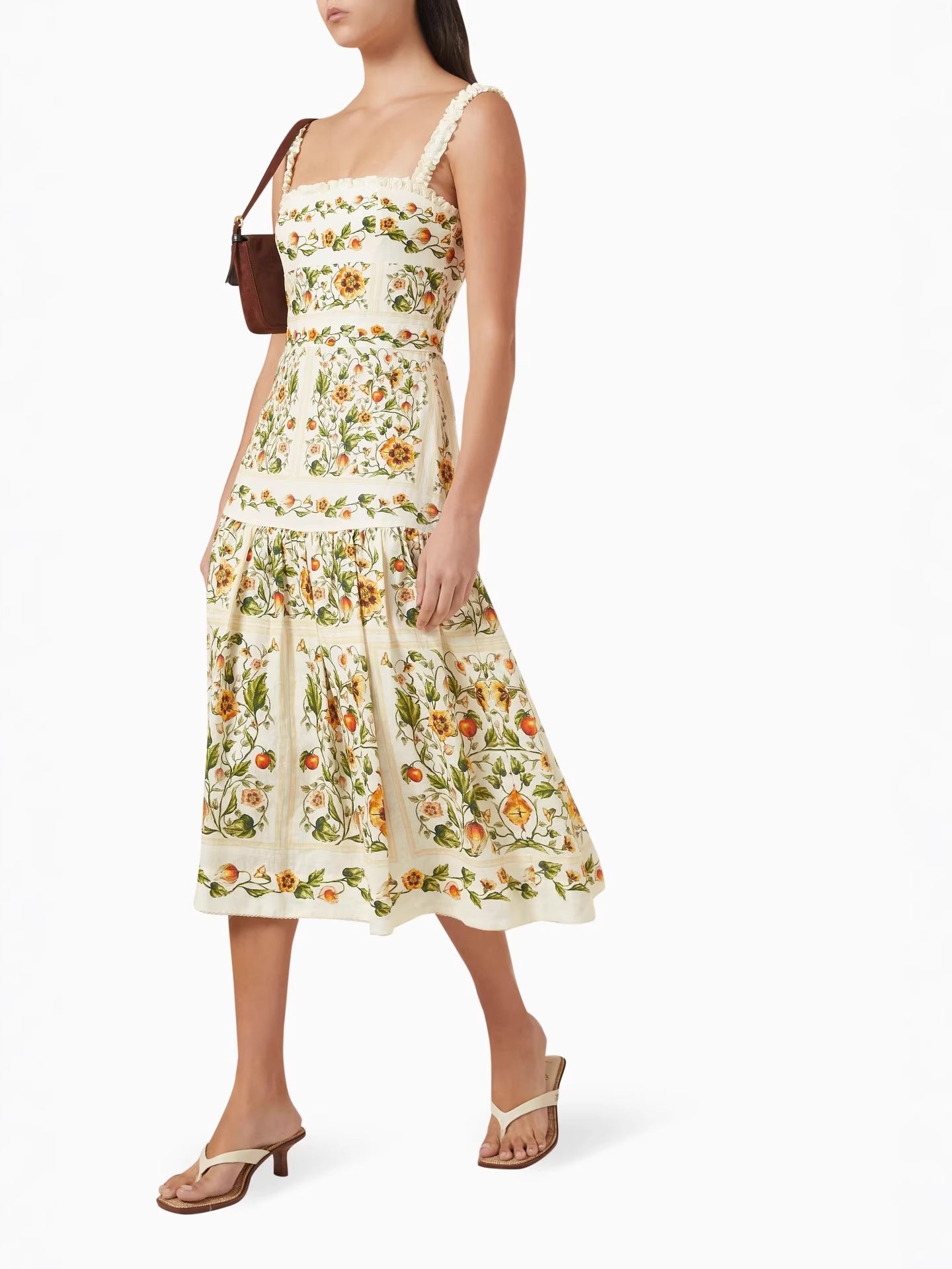 Floral print Pattern Vacation Midi dress