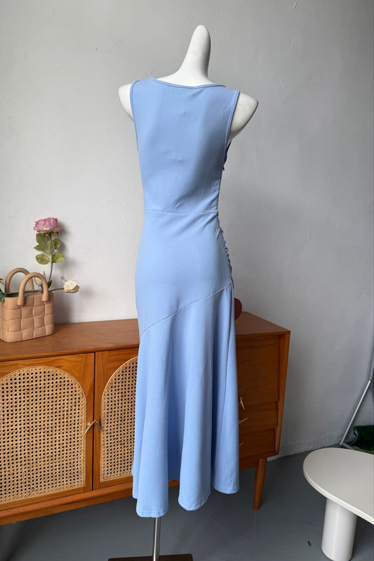 blue camisole dress