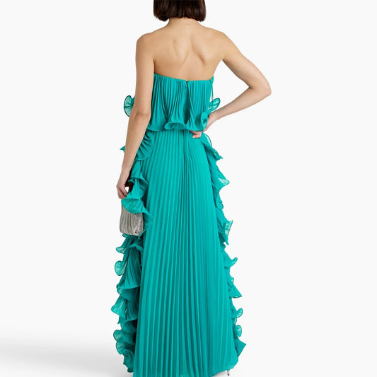 Vestido Longo Babados Acqua