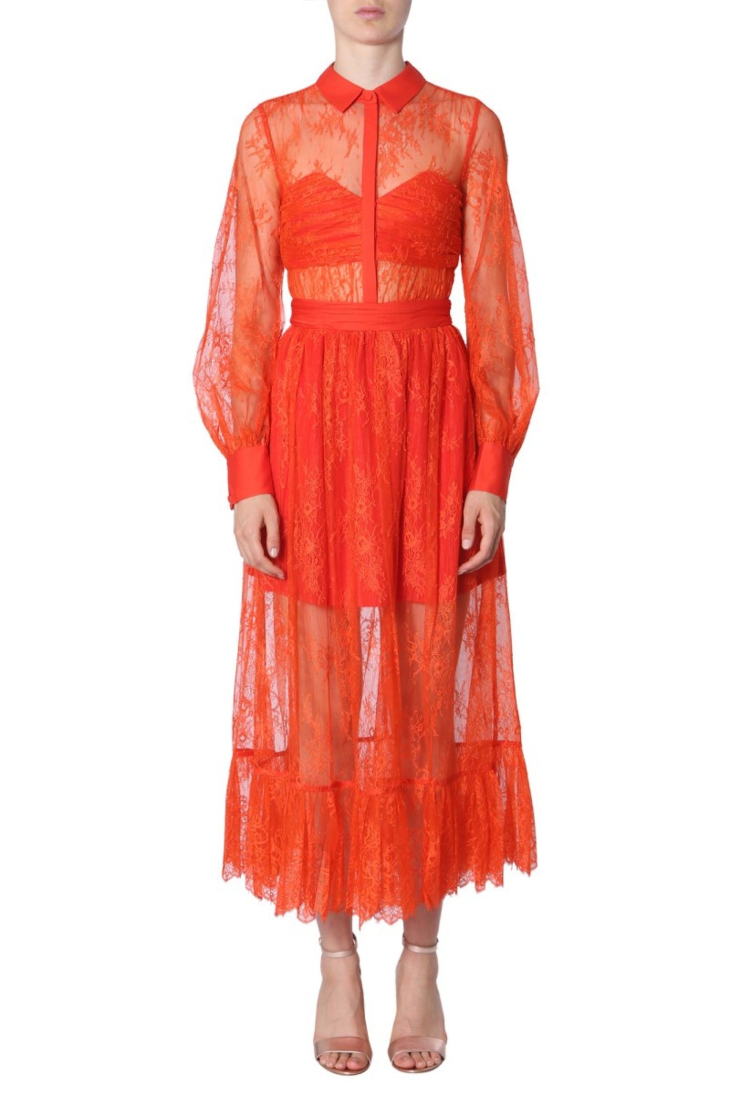 LACE DRESS WITH LONG SLEEVES