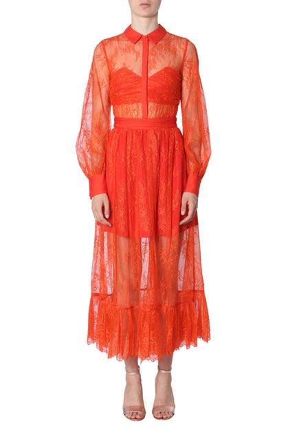 LACE DRESS WITH LONG SLEEVES