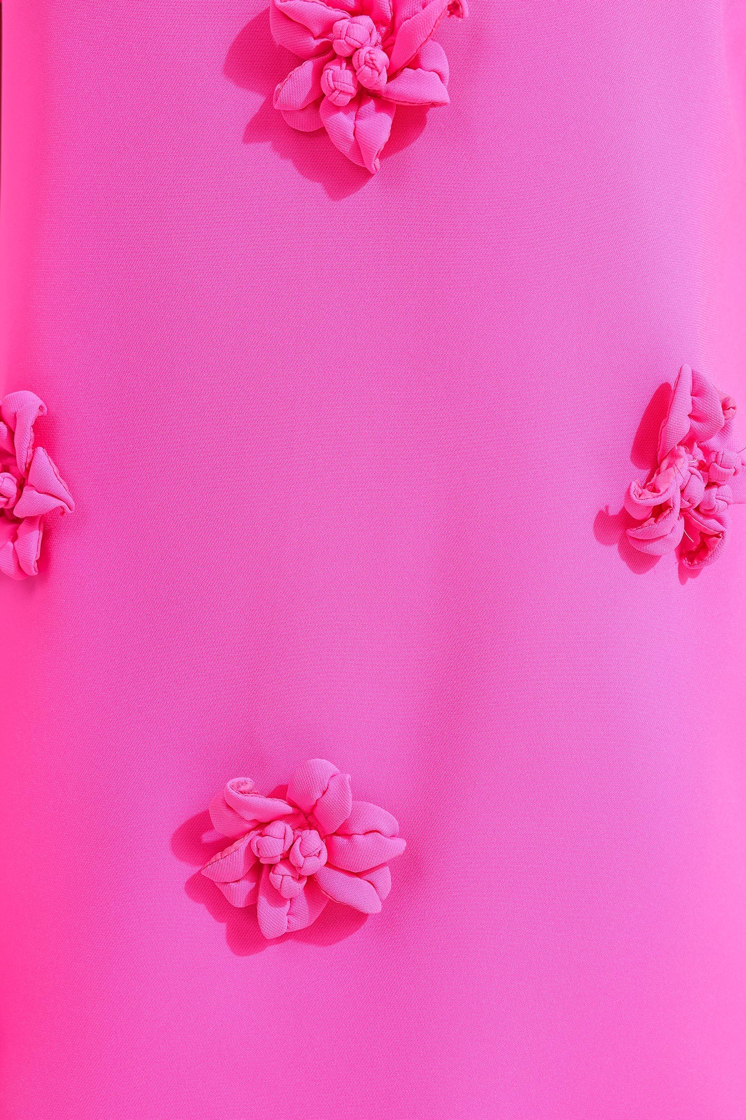 3D FLORAL SHORT SLEEVE MINI DRESS