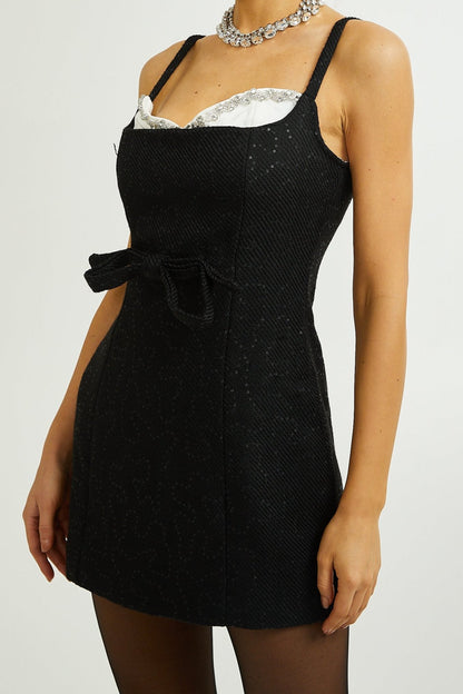 Amore crystal sequinned dress