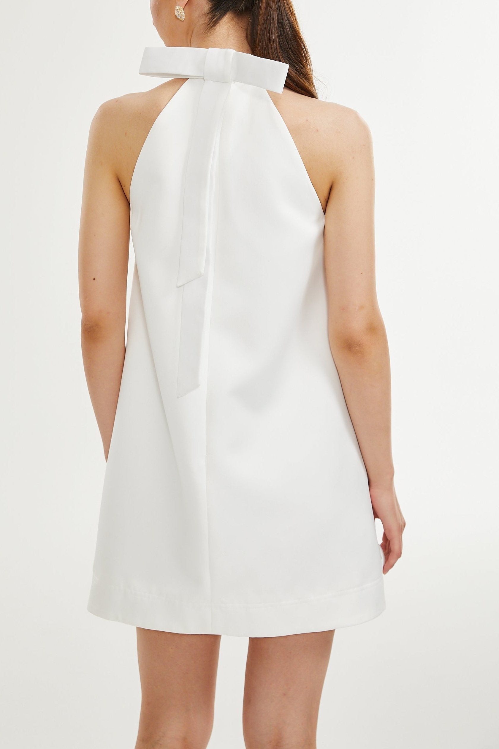 Aubrie faux-flower embellished dress