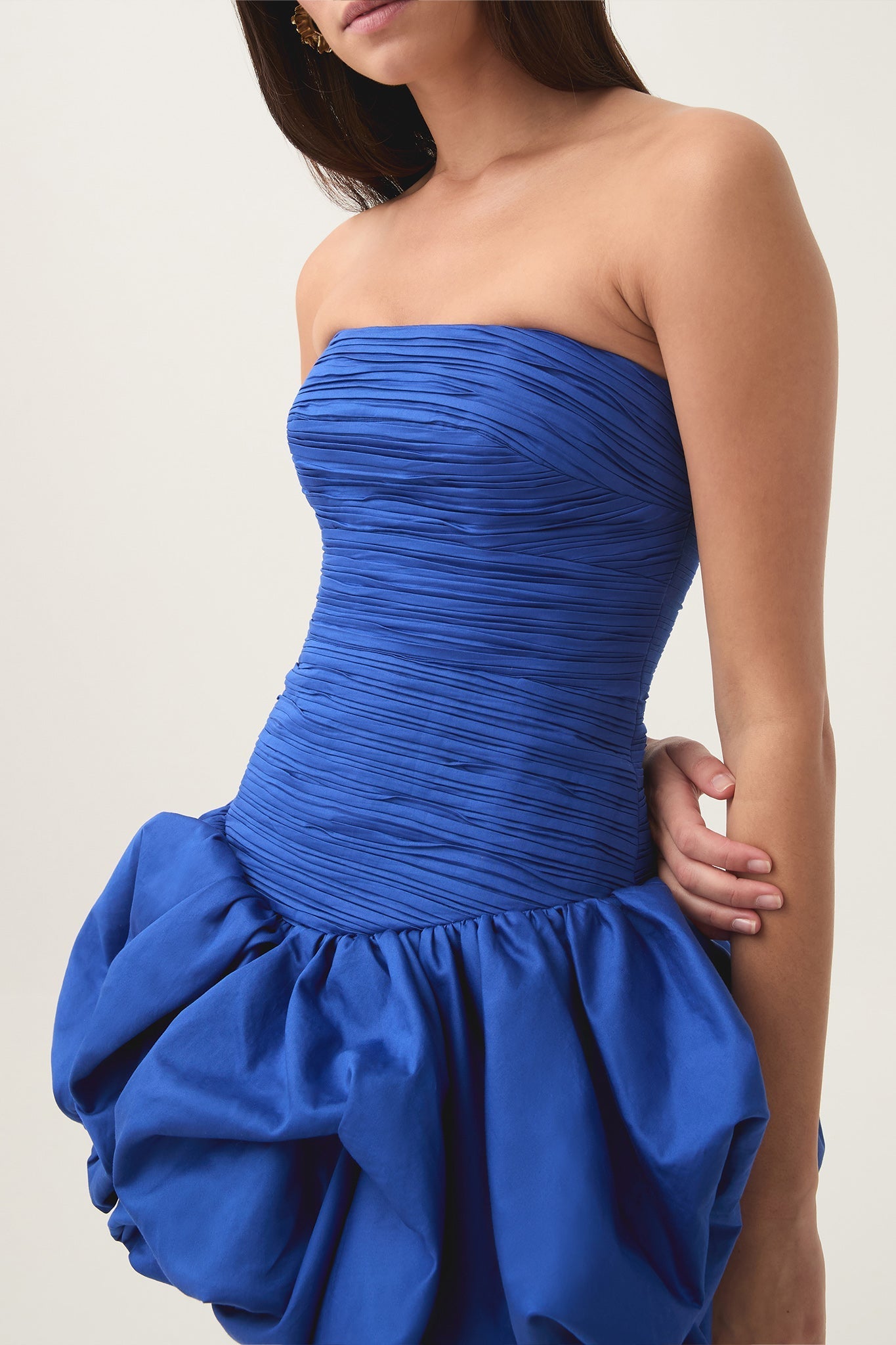 Violette Bubble Hem Mini Dress