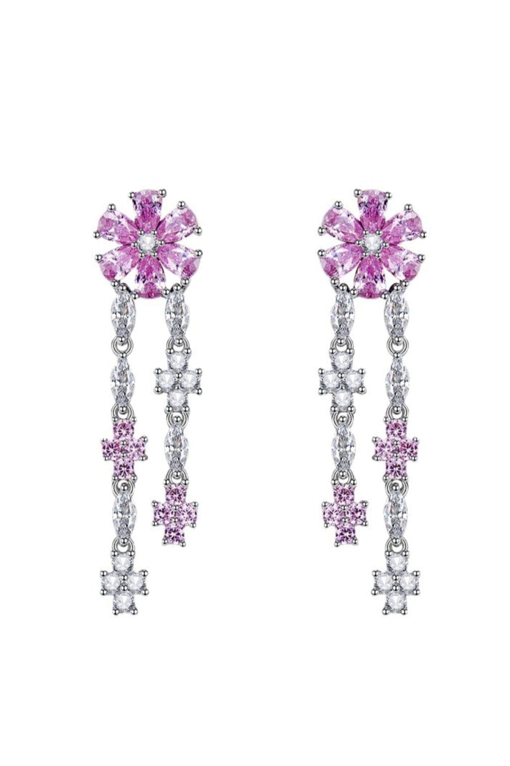DROP SHAPED FLOWER EARRINGS Earrings blingmyfriend 
