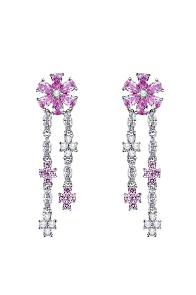 DROP SHAPED FLOWER EARRINGS Earrings blingmyfriend 