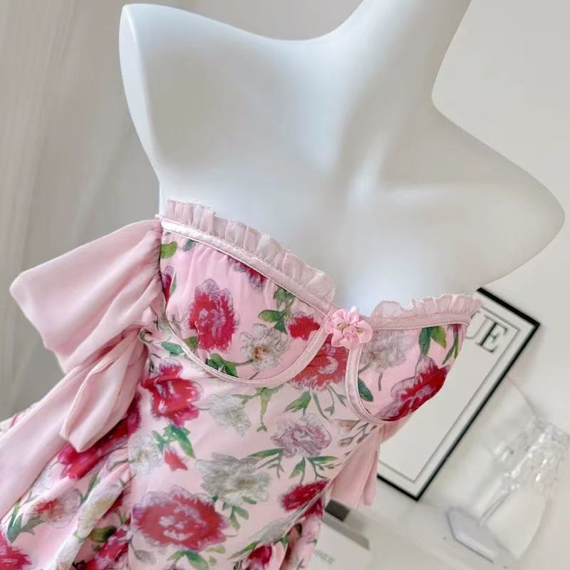 【SALE】ロゼッタシルクミニドレス