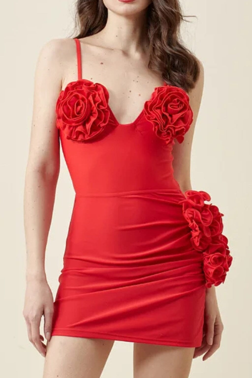 3D FLOWER ONE PIECE SWIMSUIT AND SKIRT styleofcb 