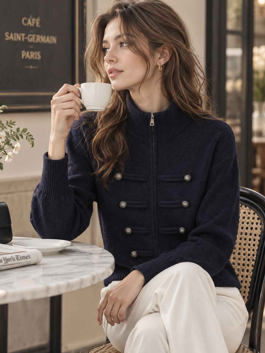 New Casual Double-breasted Cardigan