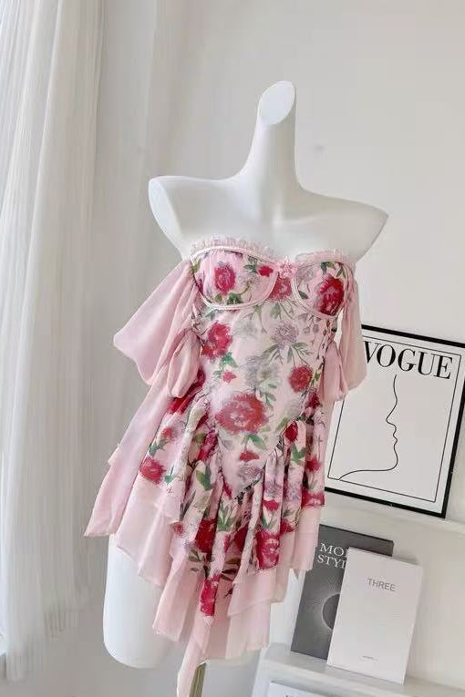 【SALE】ロゼッタシルクミニドレス