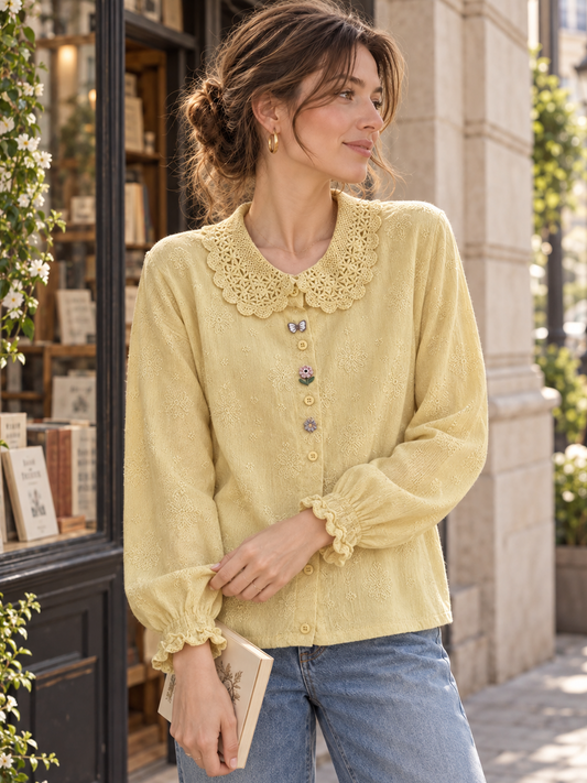 New Loose-fit Embroidered Shirt