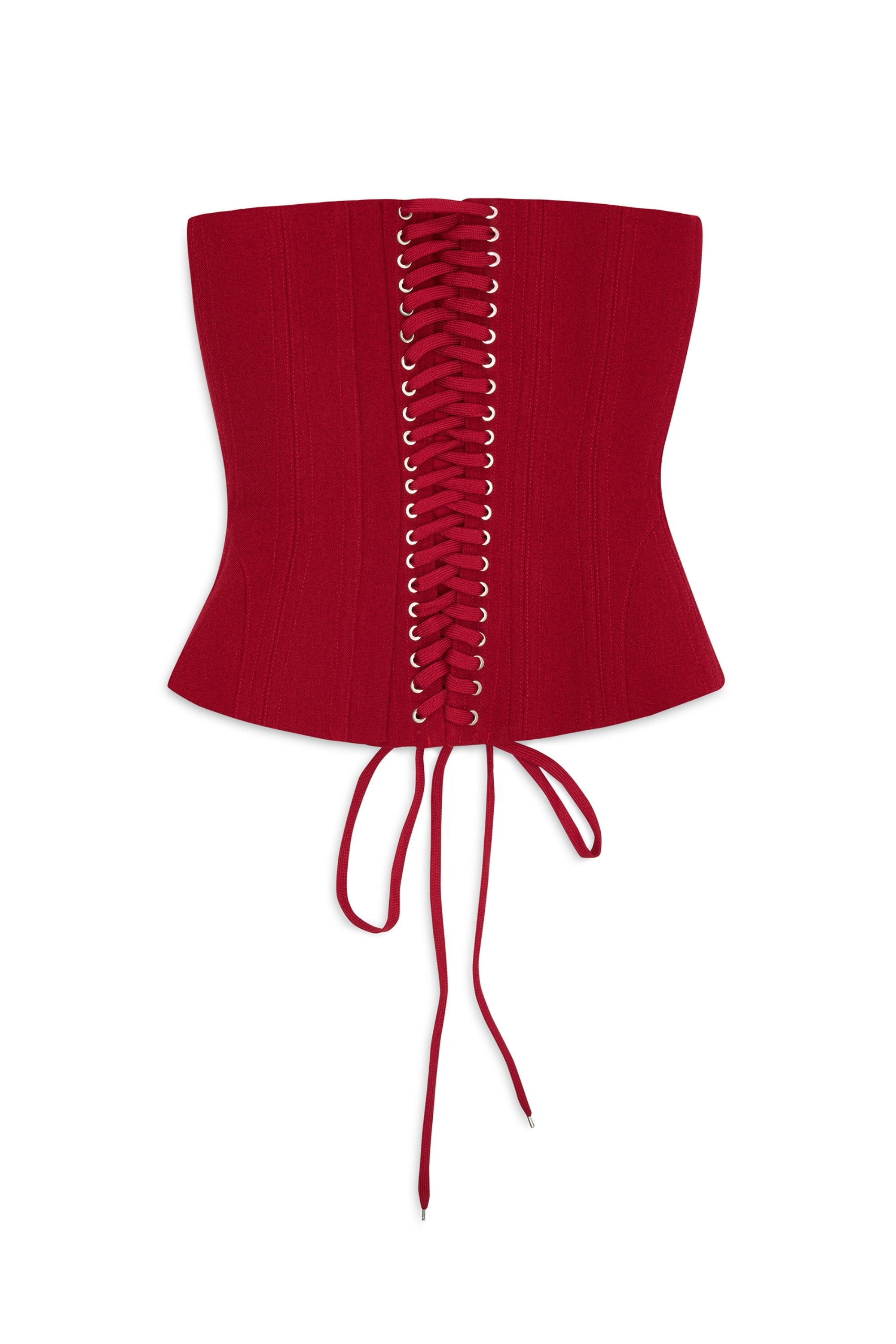 CLEGG RED CORSET FLOWER TWO-PIECE SET