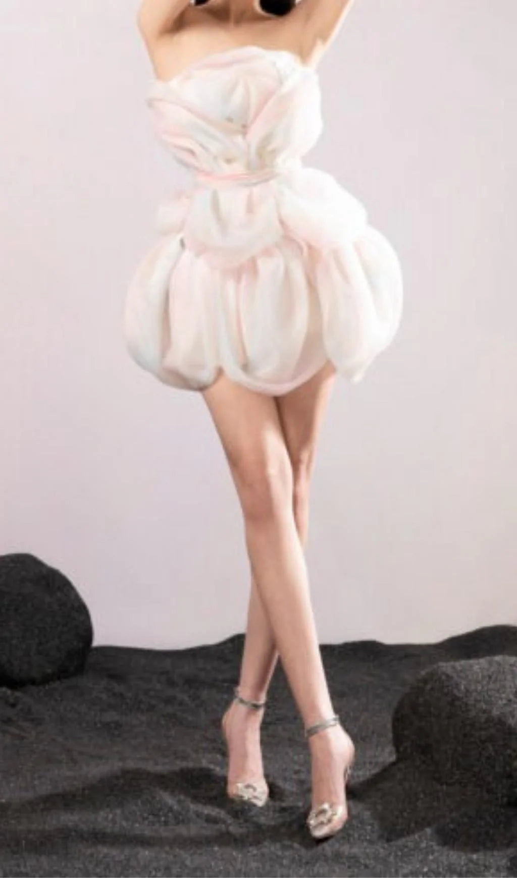 FLOWER BUD RAINBOW MINI DRES