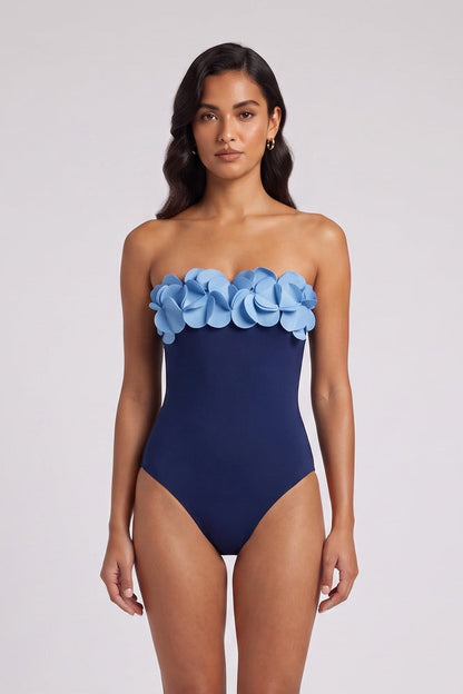 marguerite Flower Bodycon Swimsuit