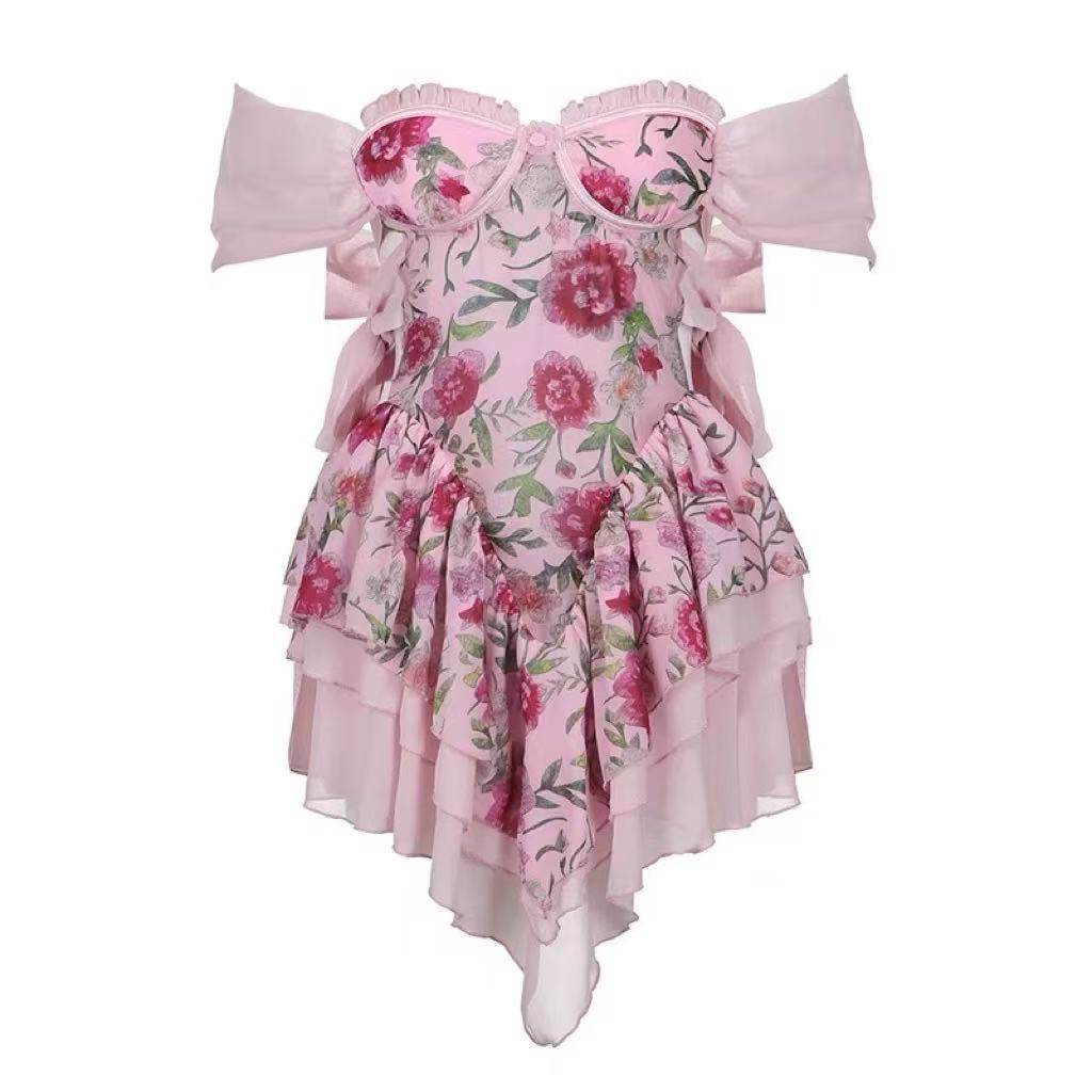 【SALE】ロゼッタシルクミニドレス