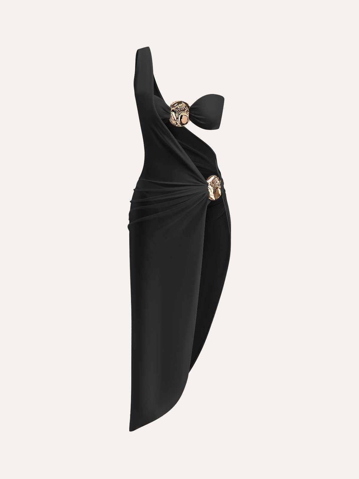 Gold Bikini Set and Stylish Pareo