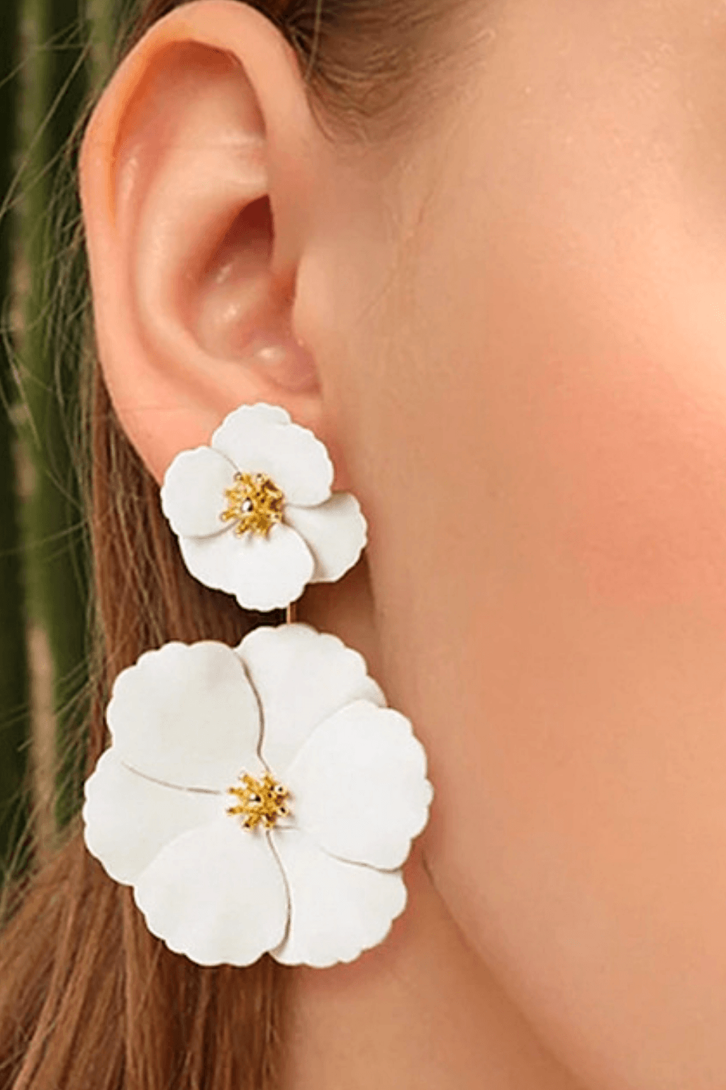 BOHEMIAN ALLOY FLOWER LONG EARRINGS