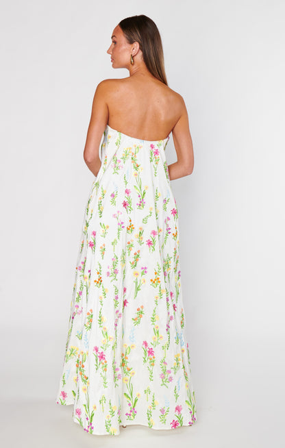 Printed Halter-Neck Backless Maxi Dress