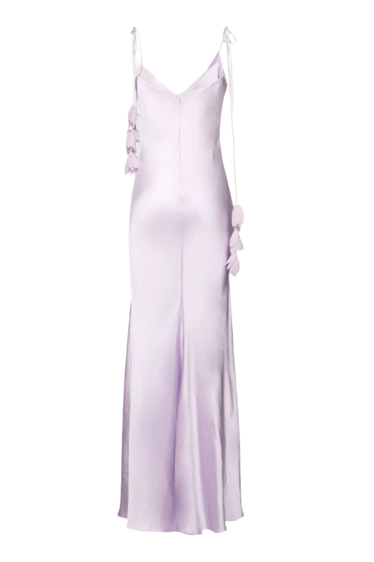 Bahari Floral Ribbon Satin Maxi Dress