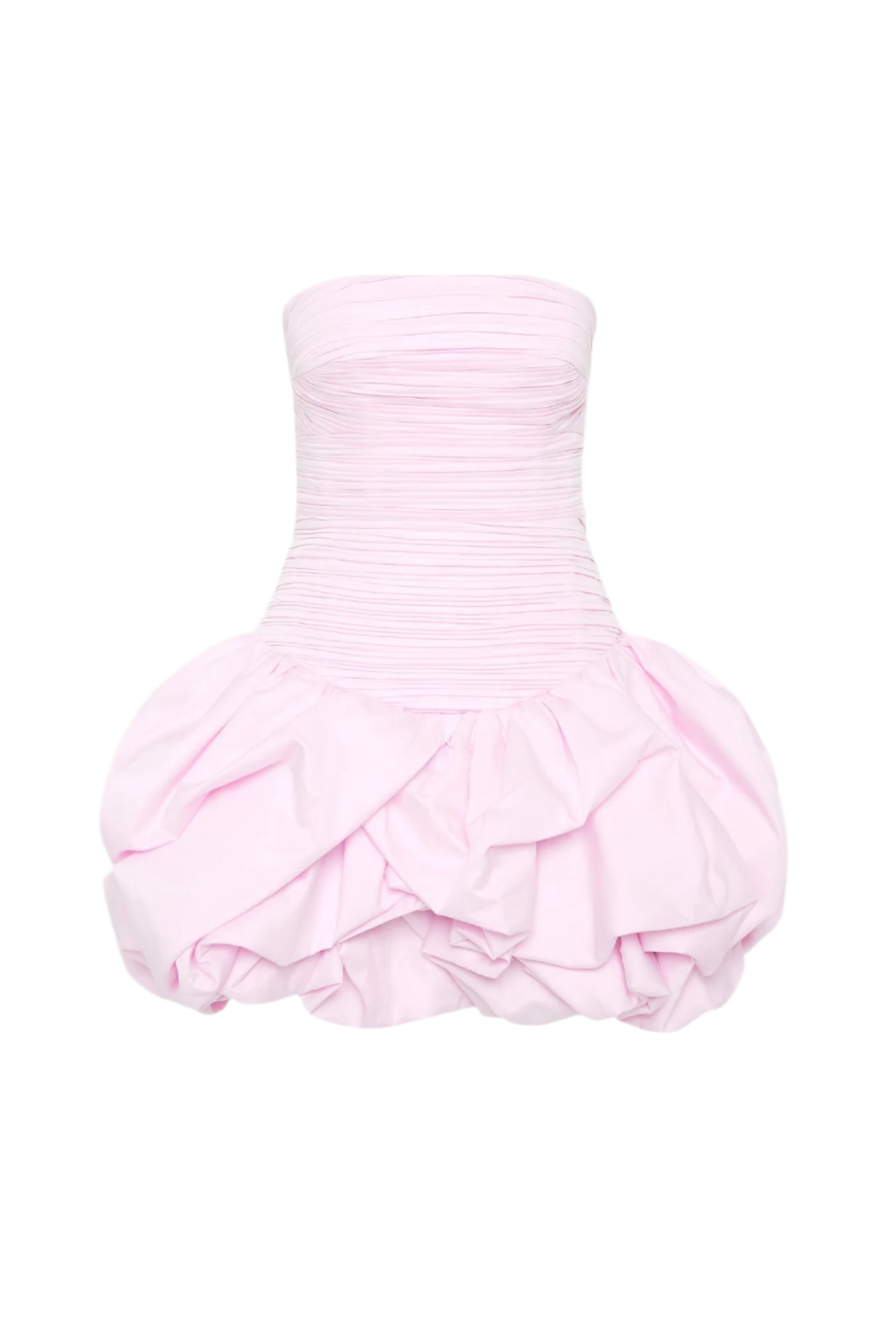 Coleka 3d flower Strapless Ruched Mini Dress - Pink