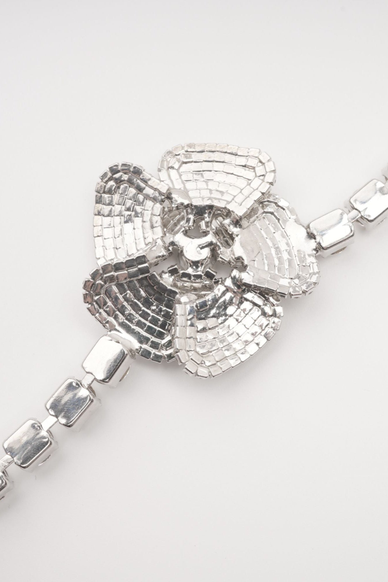 Aimée crystal-embellished faux-flower necklace
