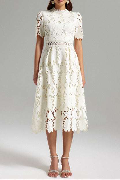 Whispering Bloom Lace Label Dress