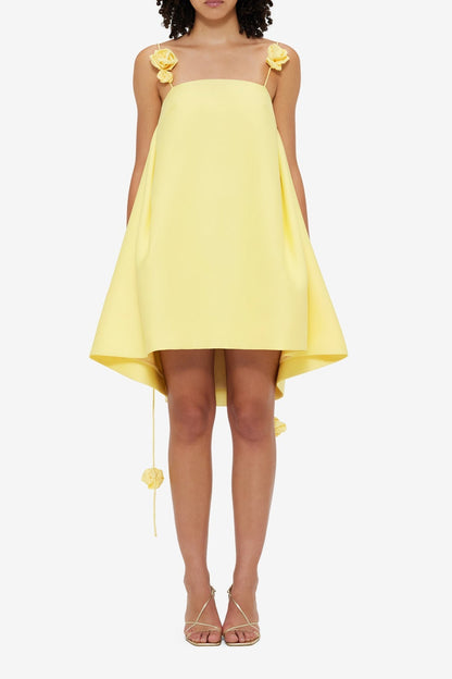 Fiona Rose Mini Dress - Sorbet Yellow