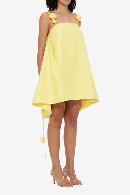 Fiona Rose Mini Dress - Sorbet Yellow