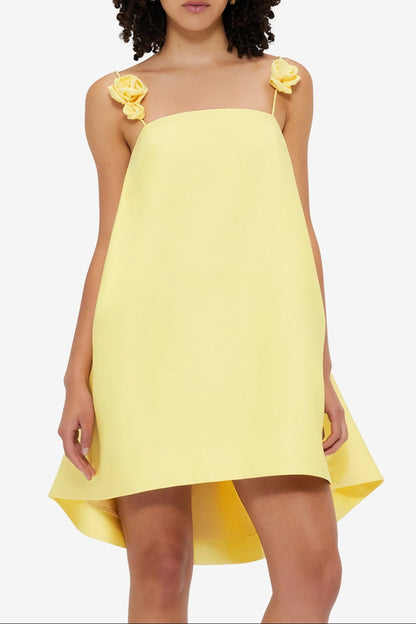 Fiona Rose Mini Dress - Sorbet Yellow