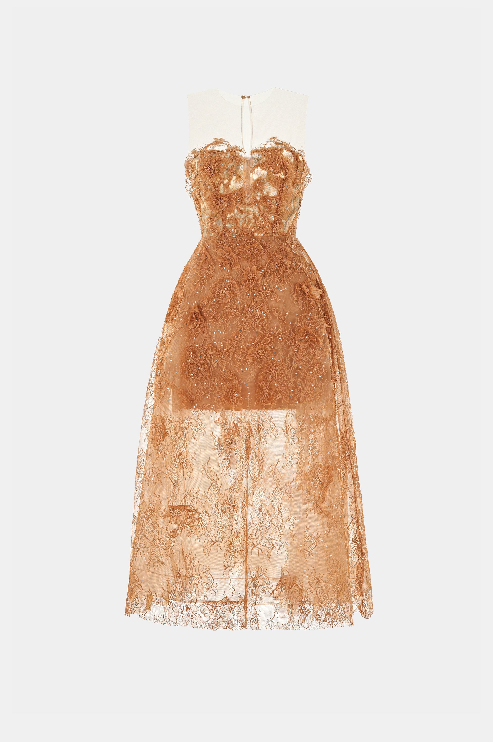 HONEY BEADED LACE Midi DRESS