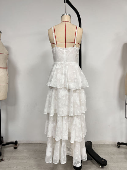 white slip maxi dress