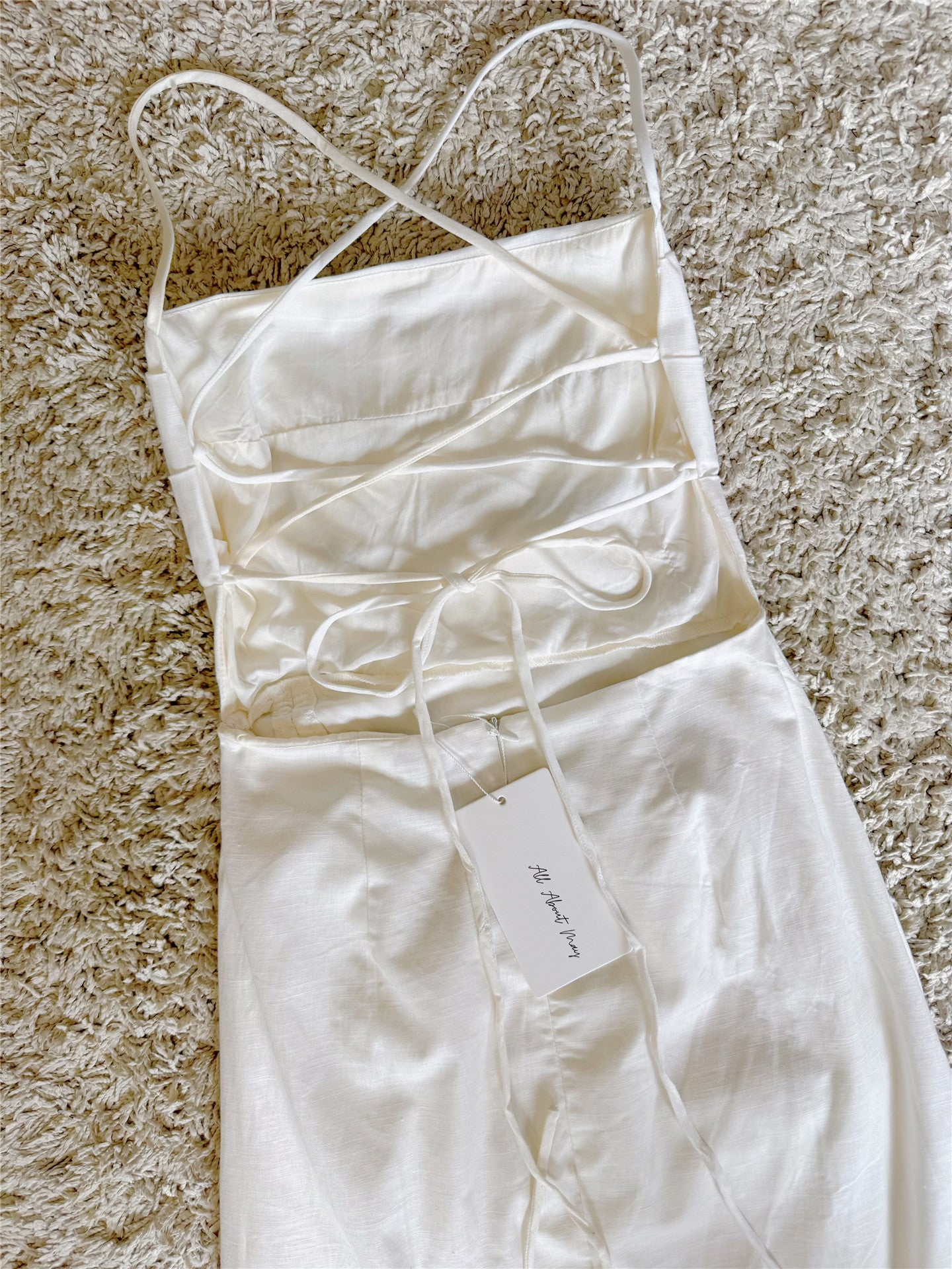 Crisscross Spaghetti Strap Ruched Split Maxi Dress