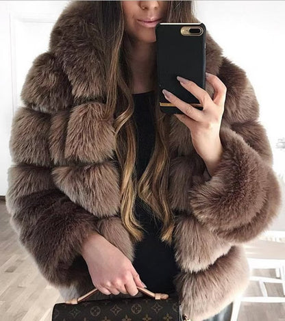 long-sleeved mink fur cardigan