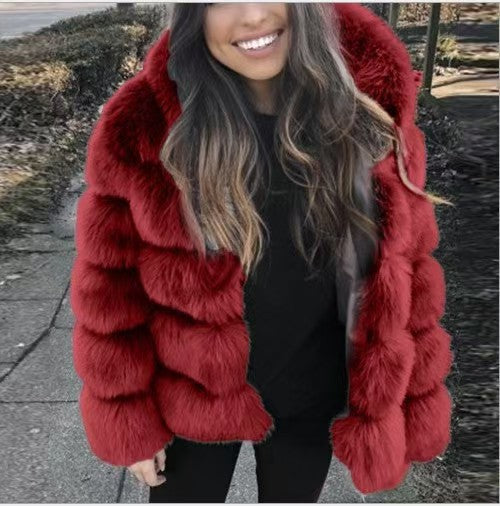long-sleeved mink fur cardigan