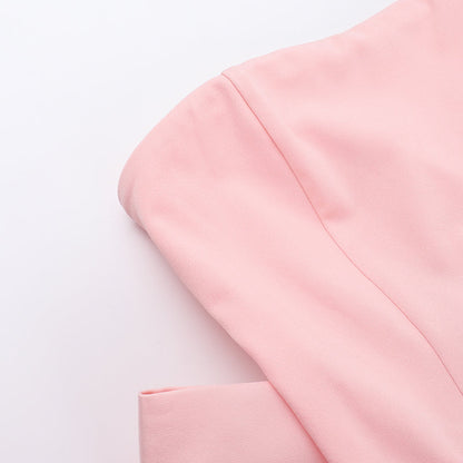 Lotus Mini Dress - Blush