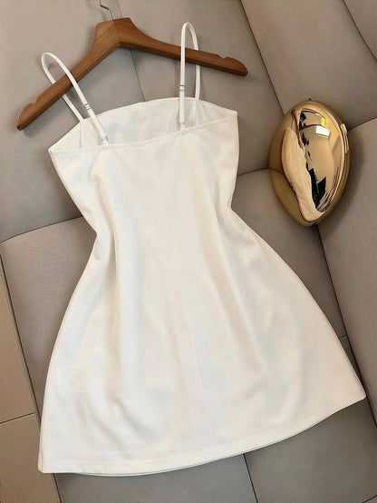 Butterfly floral print embroidered camisole mini dress