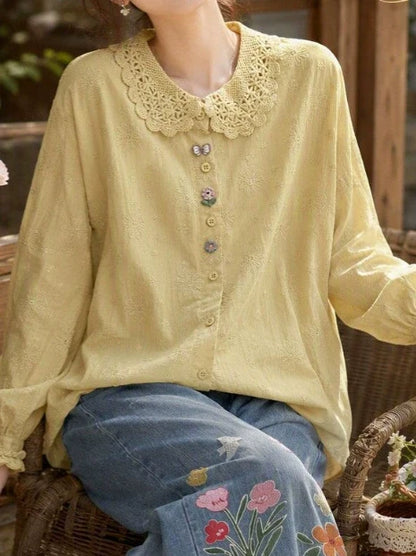 New Loose-fit Embroidered Shirt