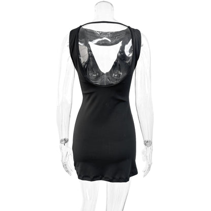molly black Sleeveless halter neck dress