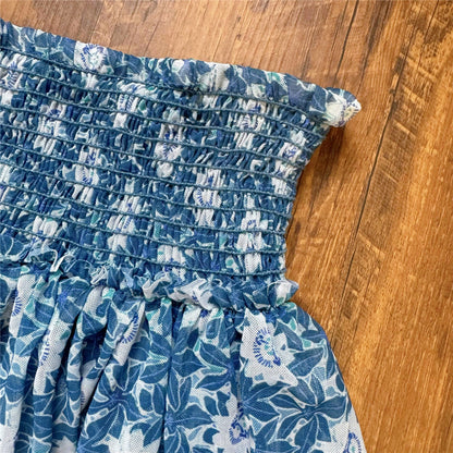 floral mesh layered fungus lace skirt