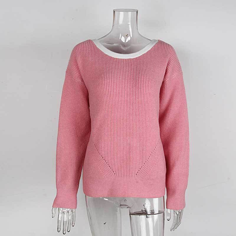 Pink Ribbed Knit Cardigan with Bow Detail - Premium Fabric Premium Fabric - product view 3