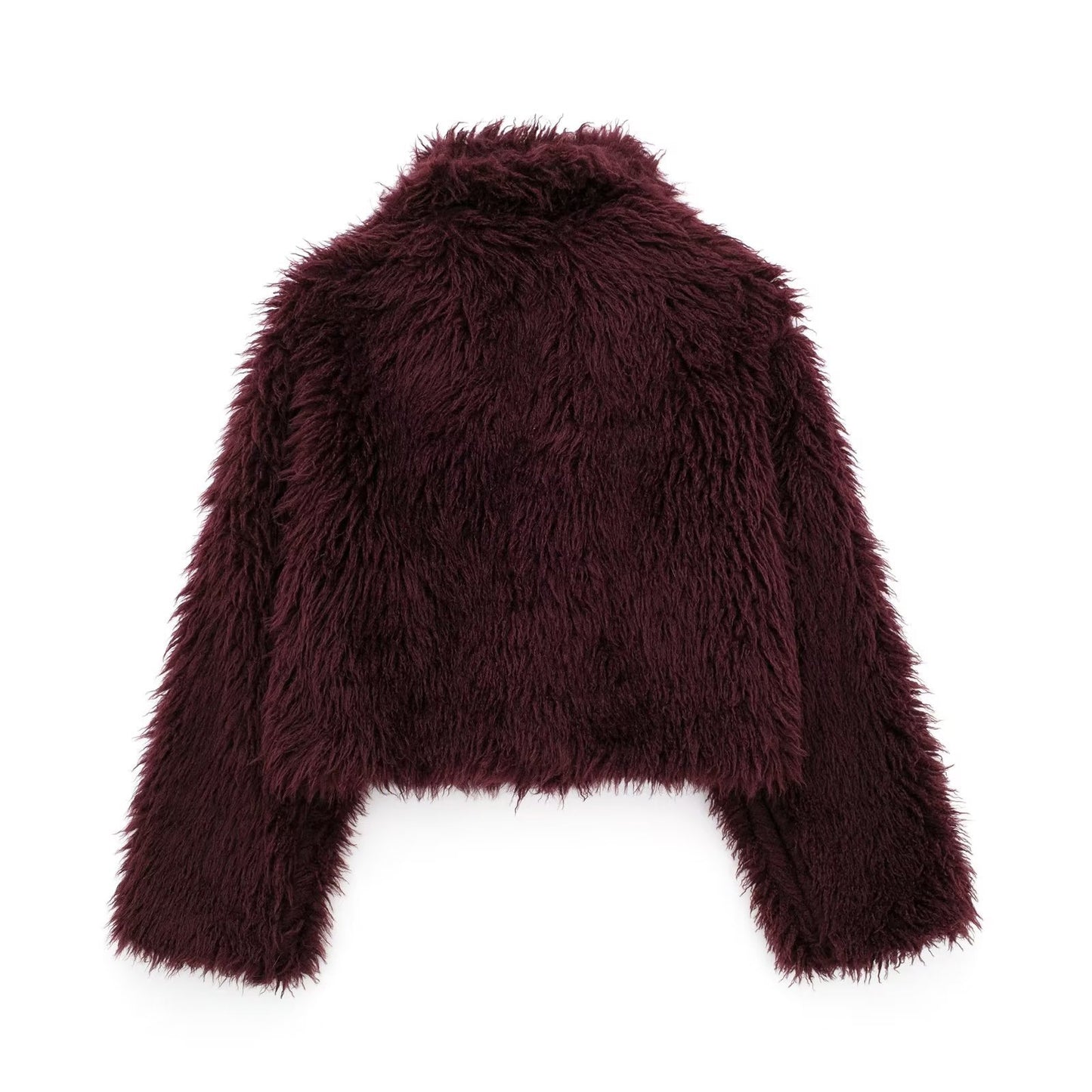 faux fur cropped jacket
