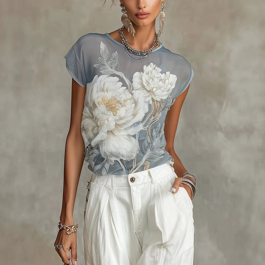 printed short-sleeve T-shirt